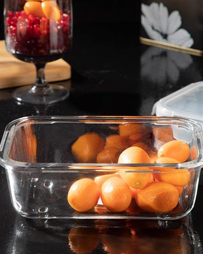 Pure Кутия За Съхранение Правоъгълен Стъкло 750 мл Морскосин