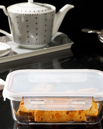 Pure Кутия За Съхранение Правоъгълен Стъкло 750 мл Бордо