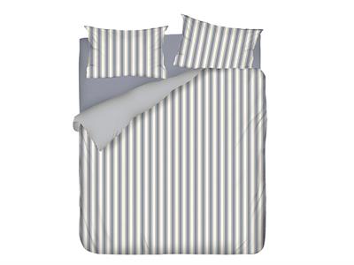 Pure Cotton СПАЛНО БЕЛЬО КОМПЛЕ Двоен човек Памучна боядисана прежда 200x220 cm Син