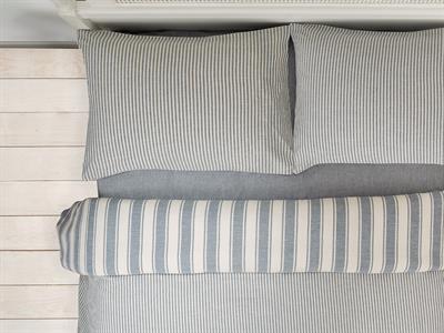 Pure Cotton СПАЛНО БЕЛЬО КОМПЛЕ Двоен човек Памучна боядисана прежда 200x220 cm Син