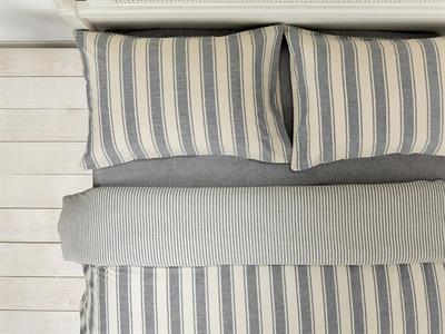 Pure Cotton СПАЛНО БЕЛЬО КОМПЛЕ Двоен човек Памучна боядисана прежда 200x220 cm Gray