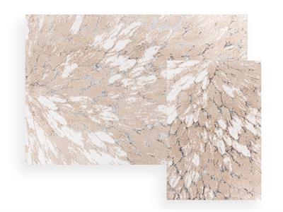 Pure Fleur ПОСТЕЛКА ЗА БАНЯ КО Памучен флош 60x90 cm + 50x60 cm Beige-Gray-Cream