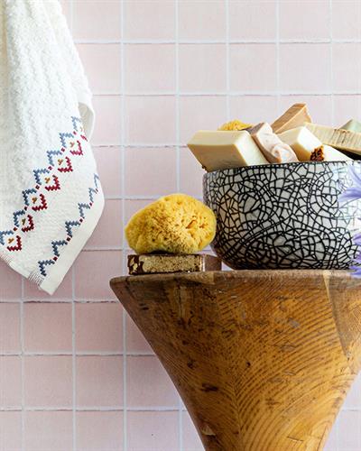 Pure Ikat Кърпа За Ръце Жакардов 30x45 см Кремав