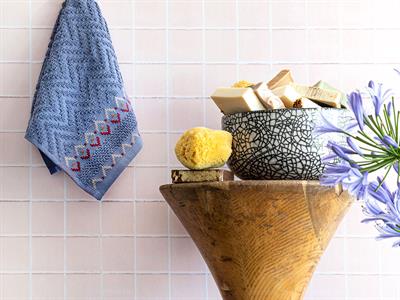 Pure Ikat ХАВЛИИ ЗА РЪЦЕ Жакардов 30x45 cm İndigo