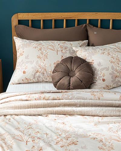 Pure Magnolia Спално Бельо Компле Двоен Размер, Лесно За Гладене, Теракота, 200 X 220 Cm