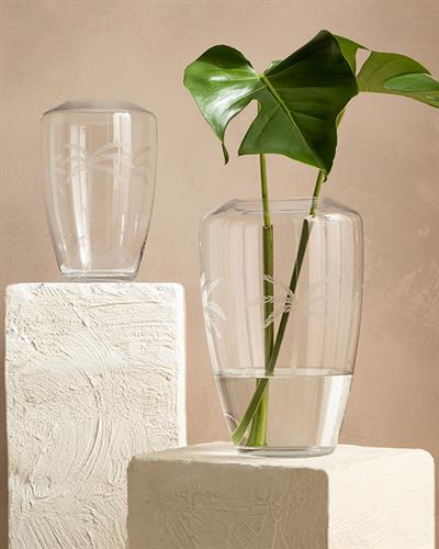 Pure Palm Ваза Стъкло 18x18x26 см Прозрачен
