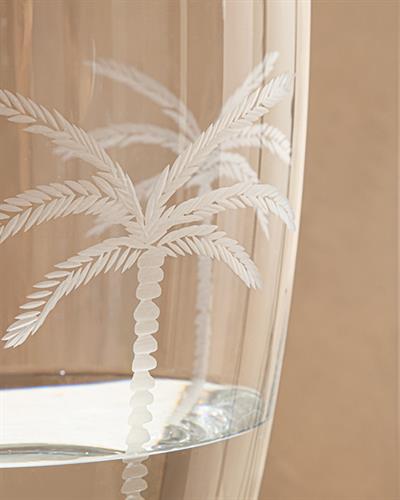 Pure Palm Ваза Стъкло 18x18x26 см Прозрачен