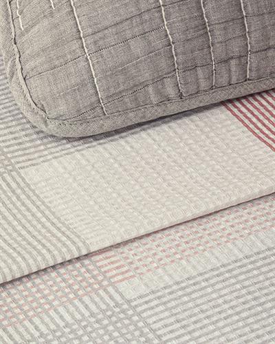 Pure Plaid Одеяло Пике Двоен С щампа 200x220 см Розов