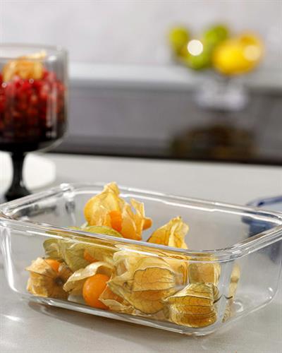 Pureness Кутия За Съхранение Правоъгълен Стъкло 750 мл Морскосин