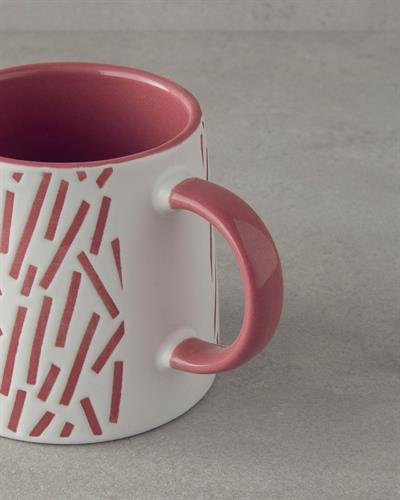 Purler Ceramic Cup 410 ml Fuchsia