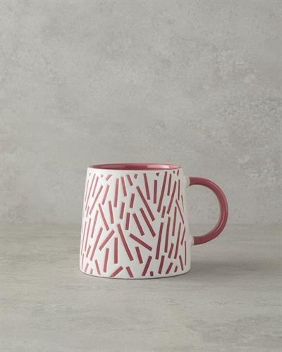 Purler Ceramic Cup 410 ml Fuchsia
