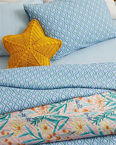 Quarto Спално Бельо Двоен Размер, Лесно За Гладене, Синьо, 200 X 220 Cm