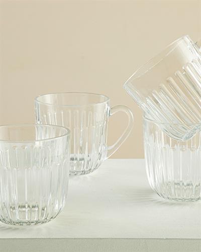 Quartz Glass 4 pcs for Breakfast Glass 270 ml Transparent