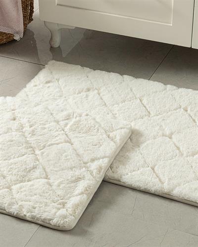 Rabbit Постелка За Баня Ко Полиестер, Бяло, 50 X 80 - 45 X 50 Cm