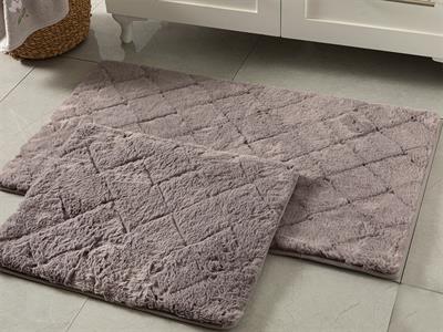 Rabbit ПОСТЕЛКА ЗА БАНЯ КО Полиестер 60x100 - 50x60 cm Тъмен Дамсън