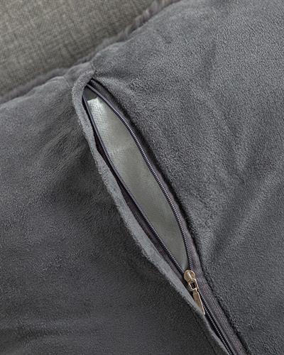 Rabbit Grid Декоративна Калъфка За Възглавница Полиестер, Антрацит, 45 X 45 Cm