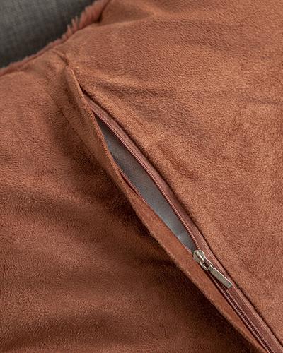 Rabbit Grid Polyestere Cushion Cover 45x45 cm Brick Red