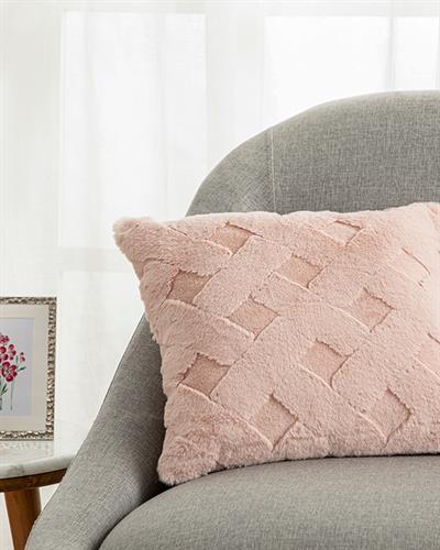 Rabbit Grid Декоративна Калъфка За Възглавница Полиестер, Прах, 45 X 45 Cm