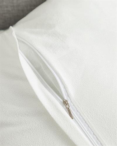 Rabbit Grid Декоративна Калъфка За Възглавница Полиестер, Бяло, 45 X 45 Cm