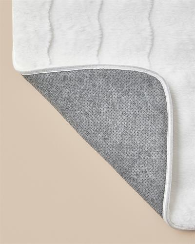 Rabbit Wave Polyestere Carpet 80x150 cm White