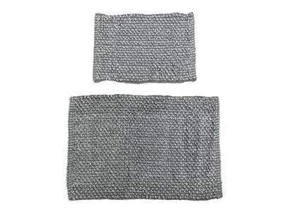 Rach ПОСТЕЛКА ЗА БАНЯ КО Памучен 60x90 + 40x60 cm Gray