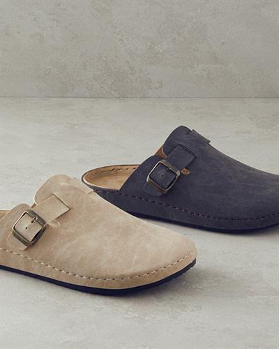Rainy Mens Home Slippers 43 Beige