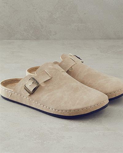 Rainy Mens Home Slippers 43 Beige