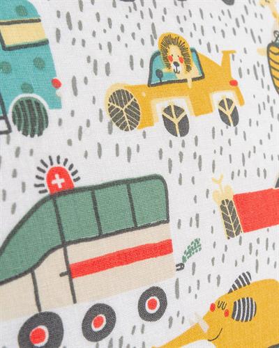 Rainy Drive Бебешки Спален Комплект Памучен, Зелено, 100 X 150 Cm