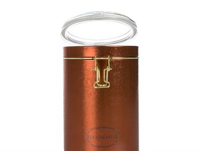 Ramo КУТИЯ ЗА СЪХРАНЕНИЕ Кръгъл с керамичен капак Метален 10,5x15,0 cm Copper