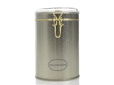 Ramo КУТИЯ ЗА СЪХРАНЕНИЕ Кръгъл с керамичен капак Метален 10,5x15,0 cm Gray