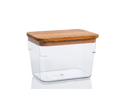 Randa КУТИЯ ЗА СЪХРАНЕНИЕ Правоъгълен малък Дървен 700 ml Wood