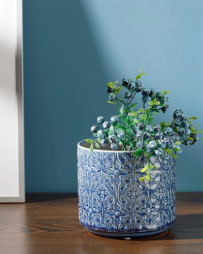 Rayu Саксия Керамика 12,5x14x14 см Син