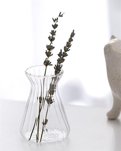 Reclined Ваза Стъкло 6x8 см Прозрачен