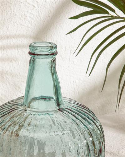 Recycled Demijohn Ваза Стъкло, Зелено, 24,5X24,5X40 Cm