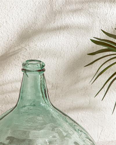 Recycled Demijohn Ваза Стъкло, Зелено, 9X9X44 Cm
