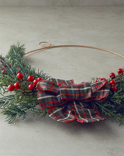 Red Berries Украшение За Врата 50 см Червен