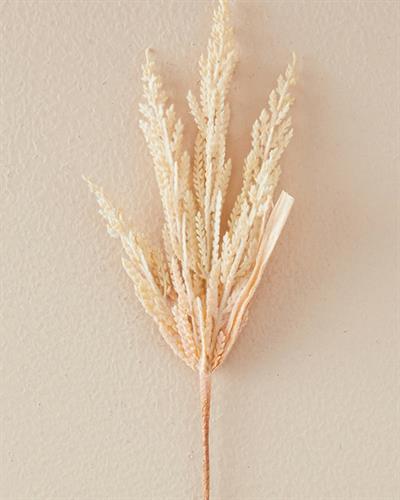 REED GRASS BUSH Изкуствено Цвете Един Стрък 46 см Кремав