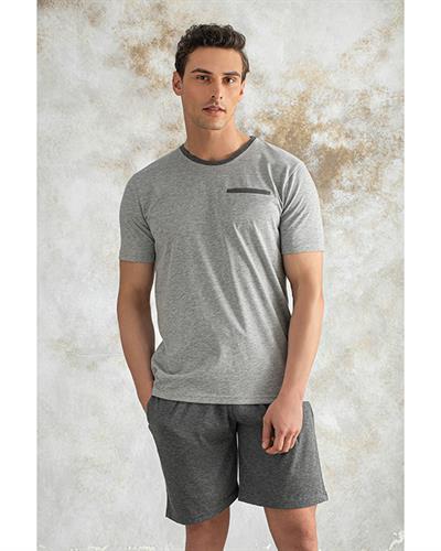 Relax Комплект Пижама Мъжки, Пенирана Тъкан, Антрацит, M