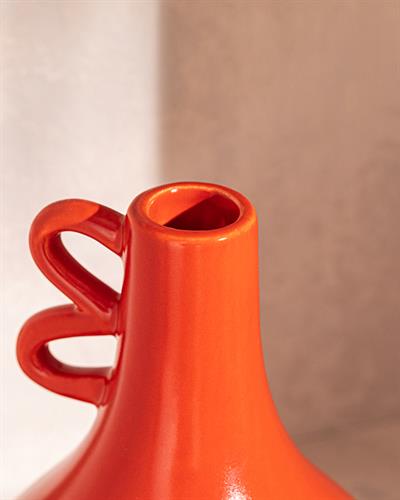 Rena Ваза Доломите, Червено, 12 X 12 X 16 Cm