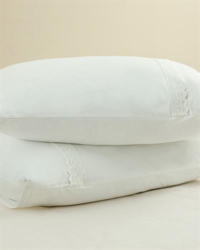 Rena Калъфка За Възглавница 2 бр. С дантела 50x70 см Ванилия.