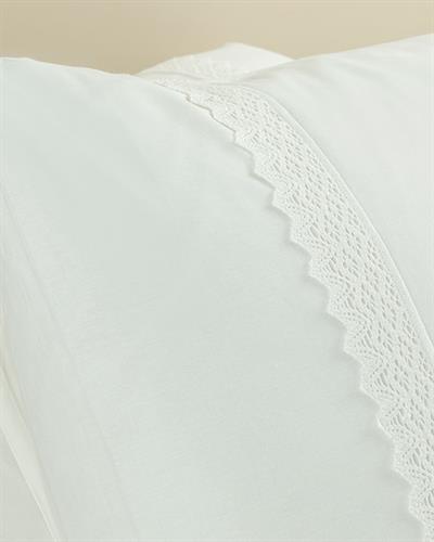 Rena Калъфка За Възглавница 2 бр. С дантела 50x70 см Ванилия.