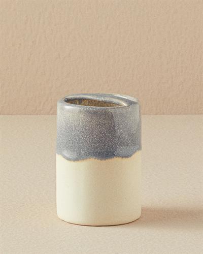 Renne Комплект За Баня 3 бр. Керамика 11x15+7,5x10,5+11x2,5 см Екрю - Син