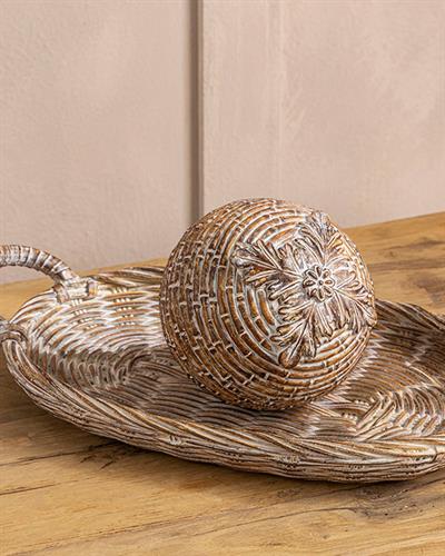 Reny Декоративен Предмет Полирезин, Кафяво, 10,5 X 10,5 X 10,5 Cm