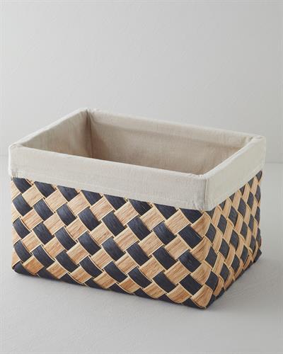 Resta Кошница 30x25 Натурален - Черен