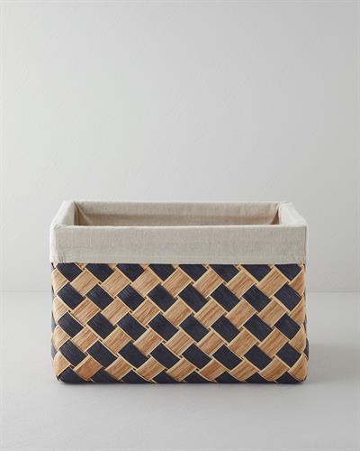 Resta Кошница 30x25 Натурален - Черен