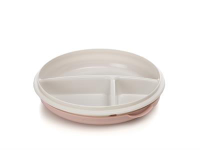 Retro КУТИЯ ЗА СЪХРАНЕНИЕ С 3 отделения Пластмасов Pink