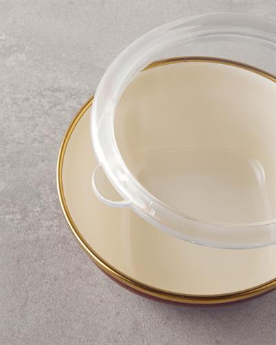 Retro Mood Кутия За Съхранение 3 бр. Емайлиран 0,55 x 0,75 x 1,10 л Бордо-Розов-Жълт