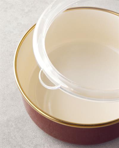 Retro Mood Кутия За Съхранение 3 бр. Емайлиран 0,70 x 1 x 1,4 л Бордо-Розов-Жълт