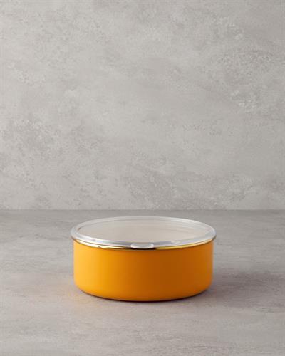 Retro Mood Кутия За Съхранение 3 бр. Емайлиран 0,70 x 1 x 1,4 л Бордо-Розов-Жълт