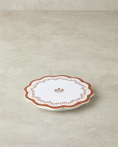 Retro Petite Кухненски Прибори Подложка За Топло Сервиране Меламин 17 см Бял - Оранжев